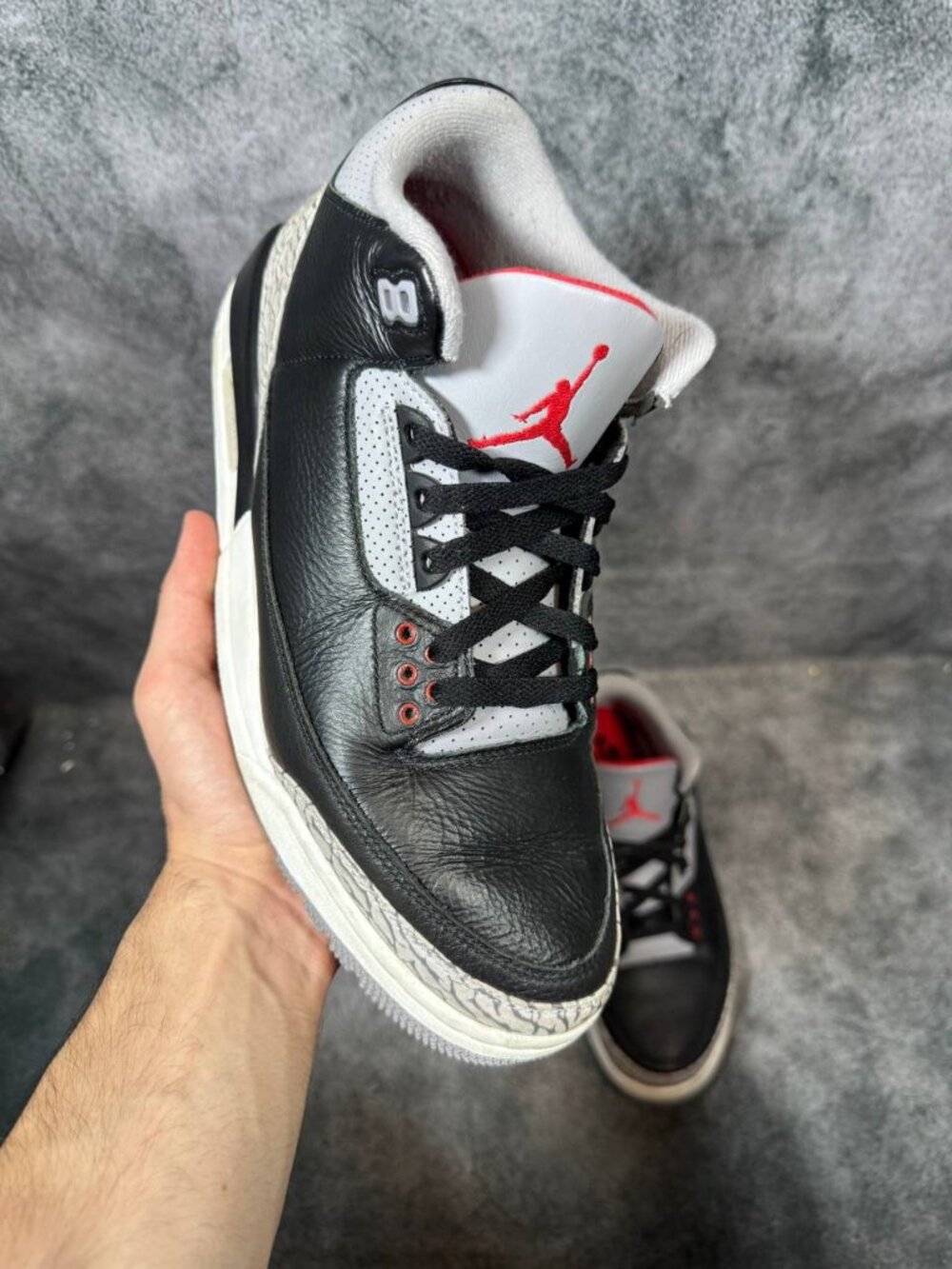Size 11 | Jordan 3 Black Cement No Box | Pre-Owned
